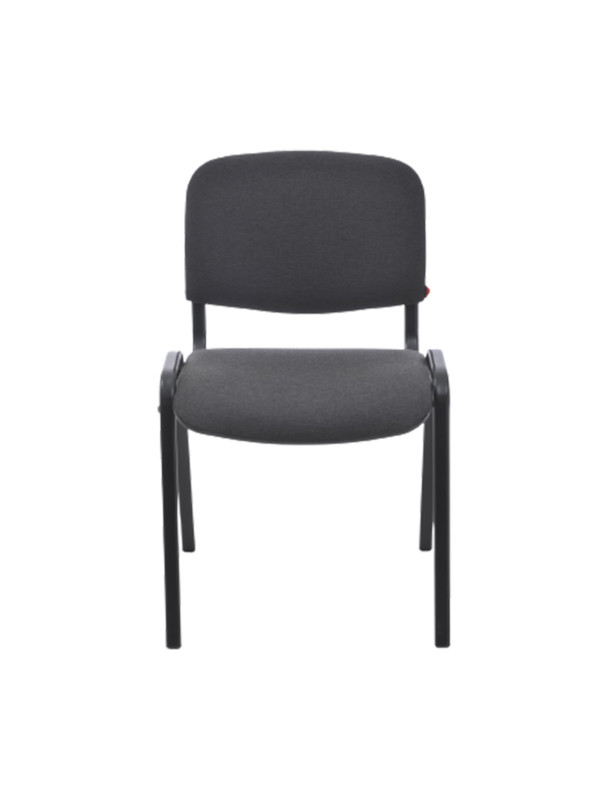 Стул офисный Фабрикант ИЗО BL темно-серый/черный спереди