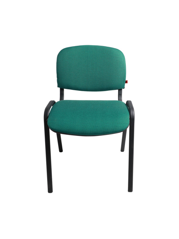 Стул офисный Фабрикант ИЗО BL зеленый/черный спереди