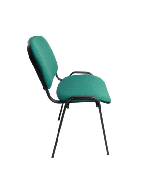 Стул офисный Фабрикант ИЗО BL зеленый/черный сбоку