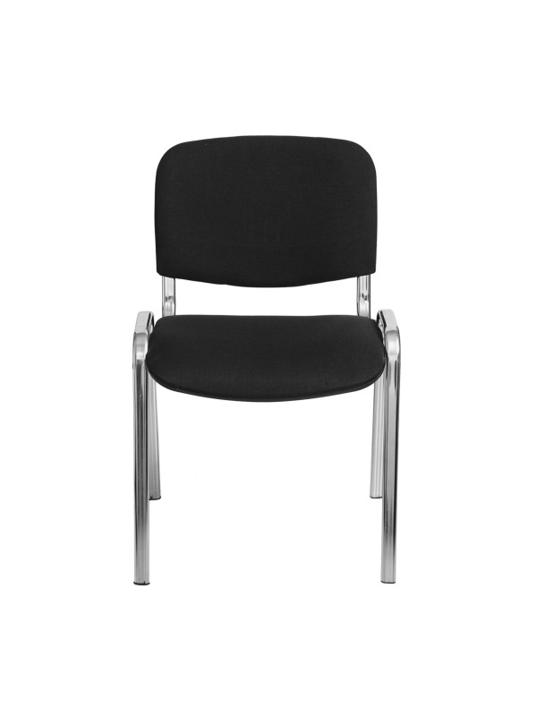 Стул офисный Фабрикант ИЗО CH черный/хром  спереди