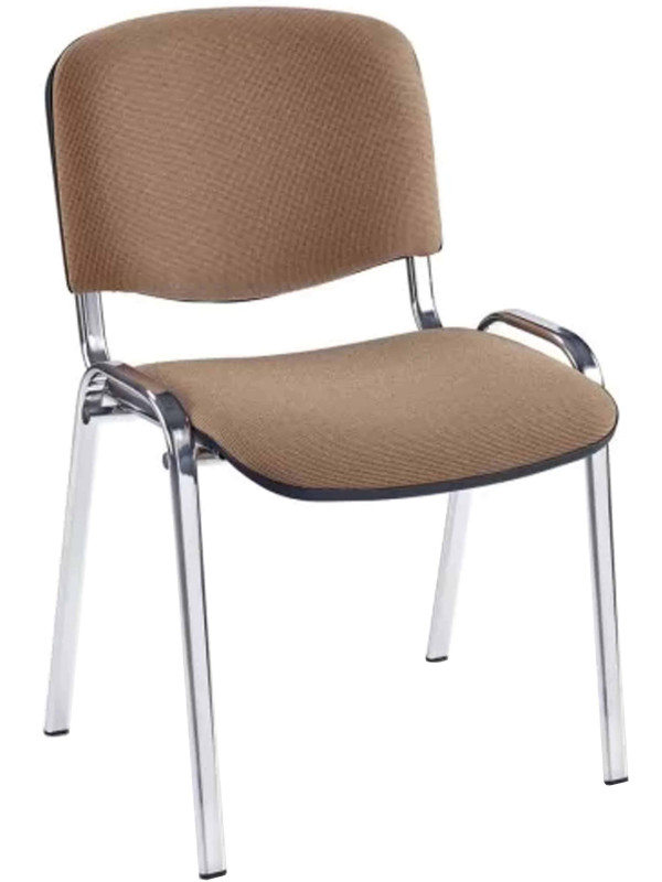 Стул офисный Фабрикант ИЗО CH коричневый/хром