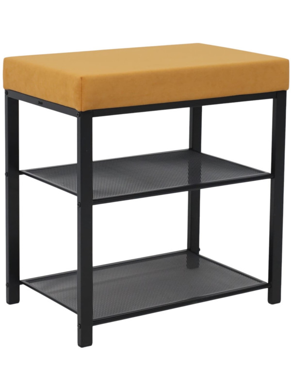 Банкетка ЗМИ Торонто13S горчичный/черный