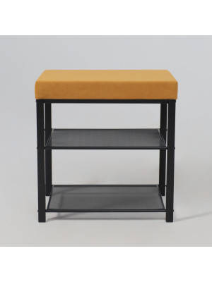 Банкетка ЗМИ Торонто13S горчичный/черный спереди