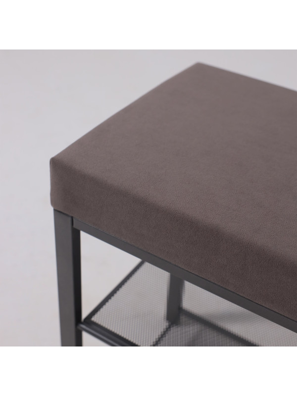 Банкетка ЗМИ Торонто13S серый/графит сверху