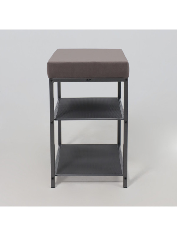 Банкетка ЗМИ Торонто13S серый/графит сбоку