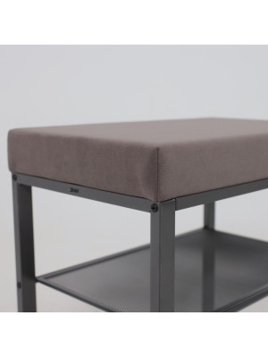 Банкетка ЗМИ Торонто13S серый/графит под углом