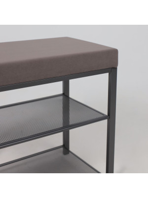 Банкетка ЗМИ Торонто13S серый/графит сбоку