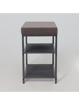 Банкетка ЗМИ Торонто13S серый/графит сбоку