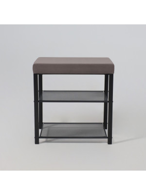 Банкетка ЗМИ Торонто13S серый/черный спереди