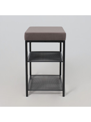 Банкетка ЗМИ Торонто13S серый/черный сбоку