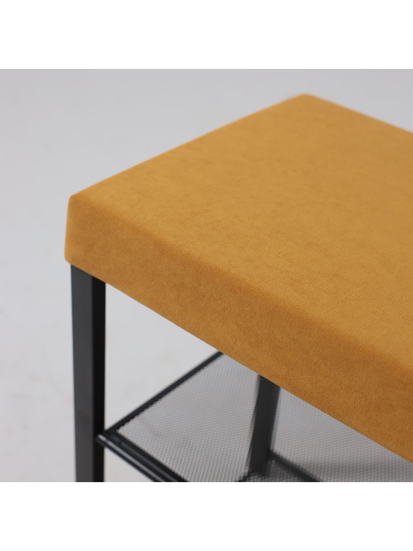 Банкетка ЗМИ Торонто 23S горчичный/черный сверху