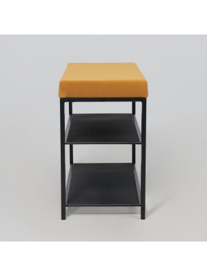 Банкетка ЗМИ Торонто 23S горчичный/черный сбоку