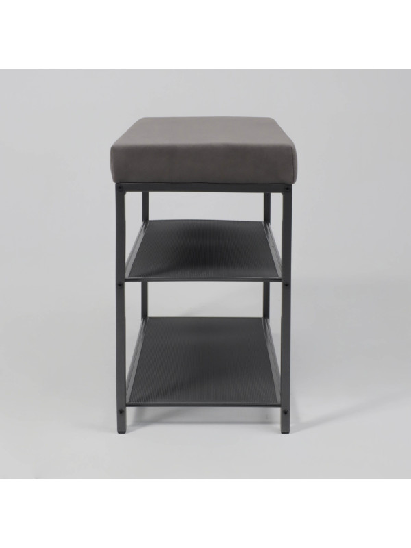 Банкетка ЗМИ Торонто 23S серый/графит сбоку