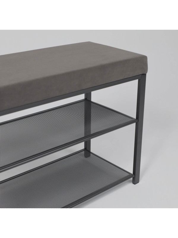 Банкетка ЗМИ Торонто 23S серый/графит сбоку