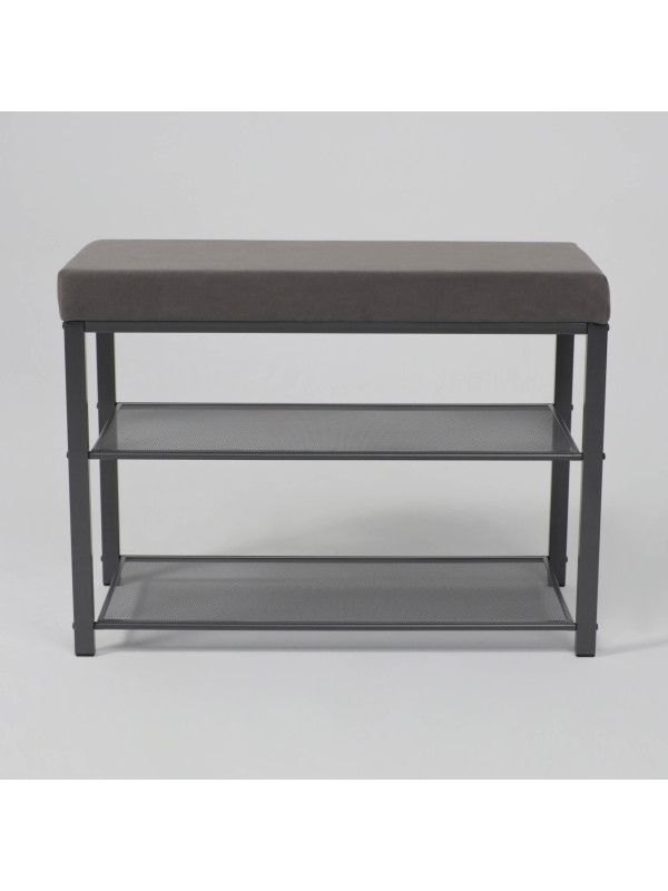 Банкетка ЗМИ Торонто 23S серый/графит спереди