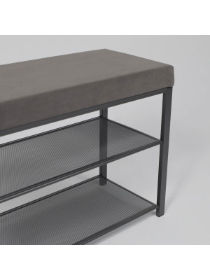 Банкетка ЗМИ Торонто 23S серый/графит сбоку