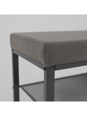 Банкетка ЗМИ Торонто 23S серый/графит под углом