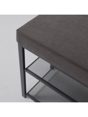 Банкетка ЗМИ Торонто 23S серый/графит сверху