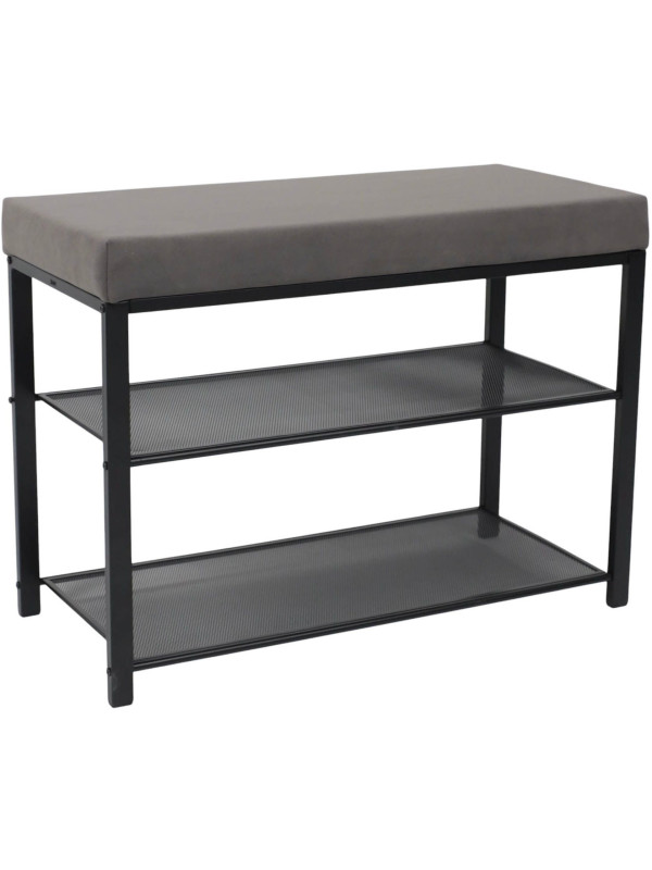 Банкетка ЗМИ Торонто 23S серый/черный