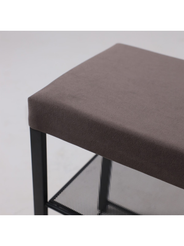 Банкетка ЗМИ Торонто 33С серый/черный сверху