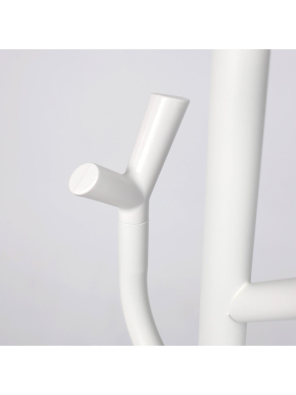 Вешалка напольная AksHome Dinara белая вблизи (2)