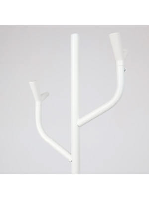 Вешалка напольная AksHome Dinara белая вблизи