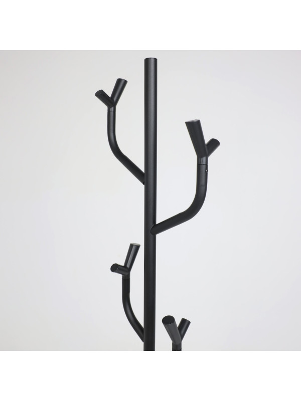 Вешалка напольная AksHome Dinara черная вблизи