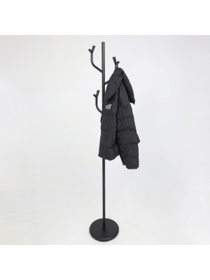 Вешалка напольная AksHome Dinara черная в интерьере (1)
