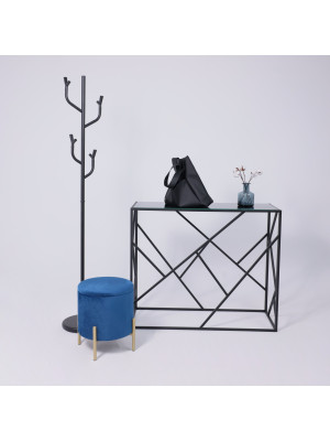 Вешалка напольная AksHome Dinara черная в интерьере (2)