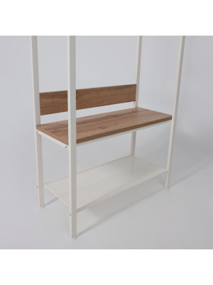 Вешалка напольная ЗМИ Торонто 23Л белый/коричневый снизу