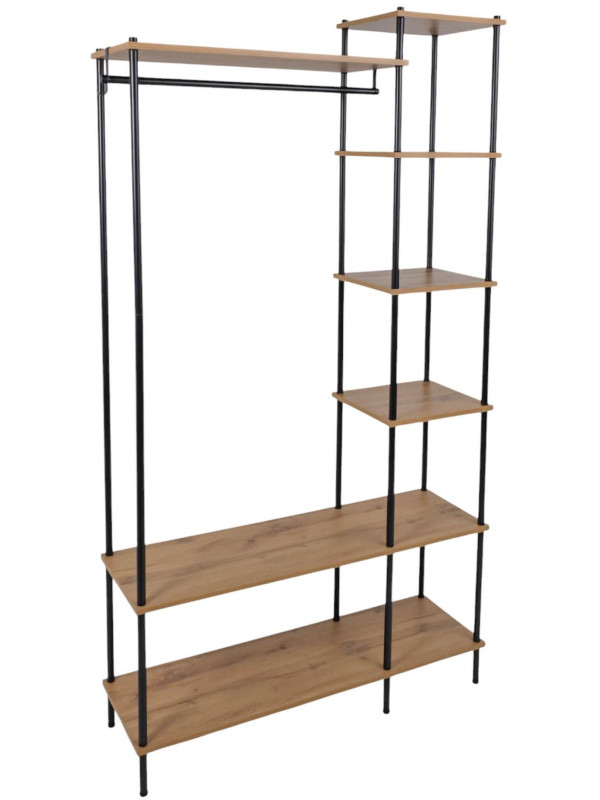 Стеллаж ЗМИ 47 НеШкаф коричневый/черный