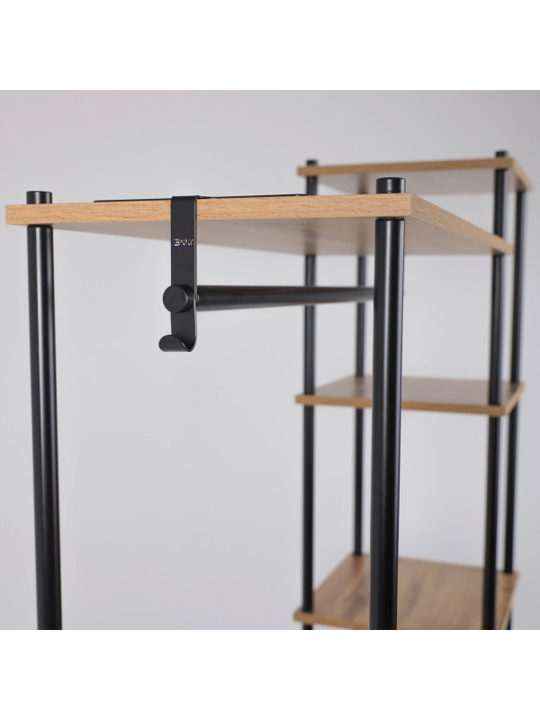 Стеллаж ЗМИ 47 НеШкаф коричневый/черный вблизи (1)