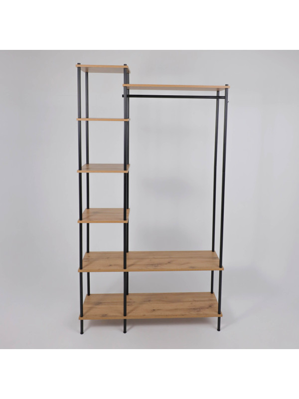 Стеллаж ЗМИ 47 НеШкаф коричневый/черный спереди