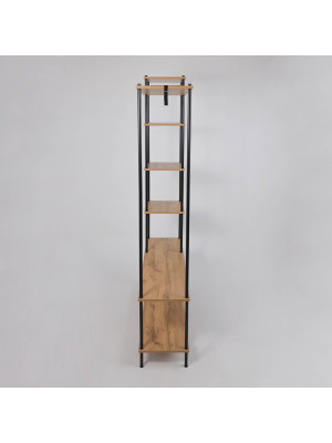 Стеллаж ЗМИ 47 НеШкаф коричневый/черный сбоку