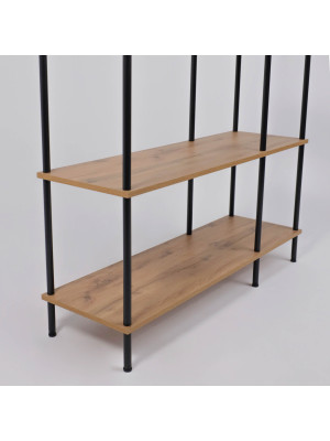 Стеллаж ЗМИ 47 НеШкаф коричневый/черный под углом