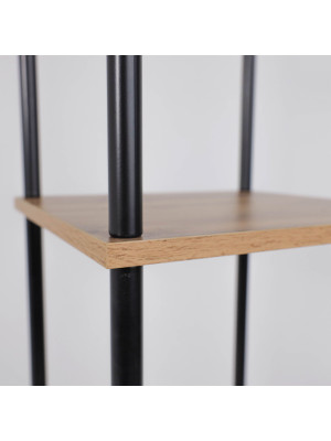 Стеллаж ЗМИ 47 НеШкаф коричневый/черный вблизи (2)