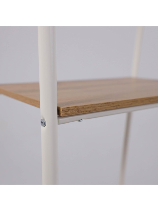 Стеллаж ЗМИ Скандинавия 1 коричневый/белый вблизи (1)