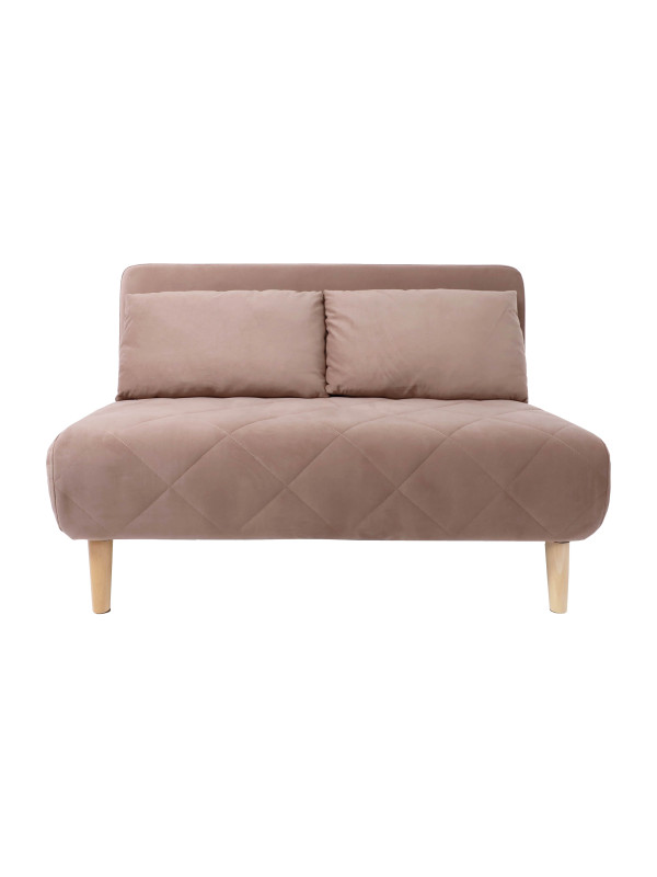 Диван DiArt Элли 100 бежевый/бук спереди