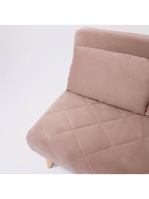 Диван DiArt Элли 100 бежевый/бук сверху