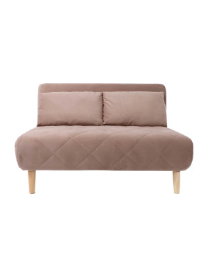 Диван DiArt Элли 100 бежевый/бук спереди