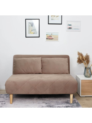 Диван DiArt Элли 120 бежевый/бук в интерьере (1)