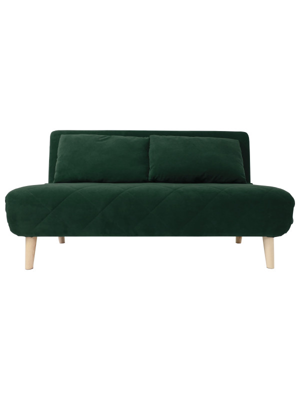 Диван DiArt Элли 120 темно-зеленый/бук спереди