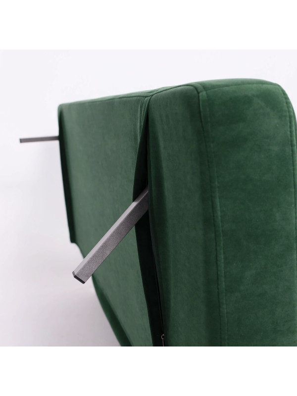 Диван DiArt Элли 120 темно-зеленый/бук вблизи