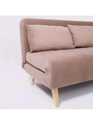 Диван DiArt Элли 140 бежевый/бук под углом