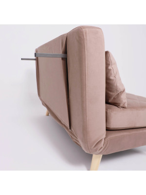 Диван DiArt Элли 140 бежевый/бук сзади