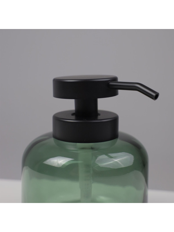 Дозатор жидкого мыла AksHome Aura зеленый вблизи