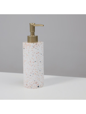 Дозатор жидкого мыла AksHome Nest белый в интерьере