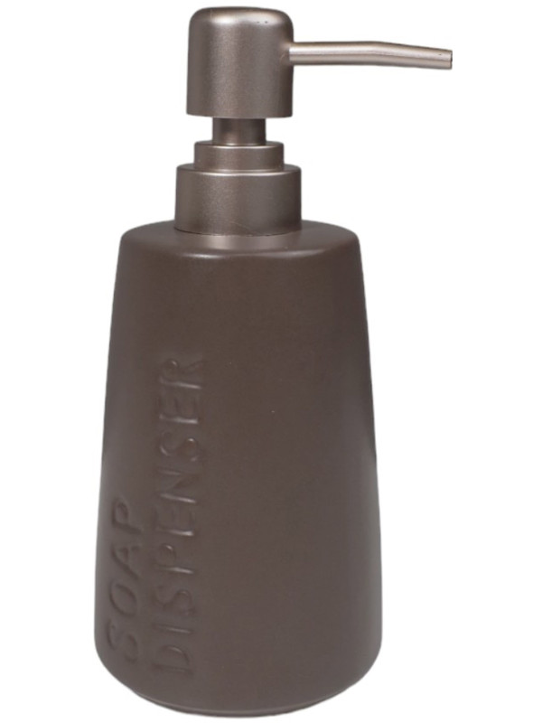 Дозатор жидкого мыла AksHome Stone серый