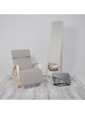 Зеркало Файрум Oland 46х169 бежевый в интерьере