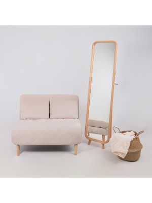 Зеркало Файрум Oland 46х169.5 коричневый в интерьере